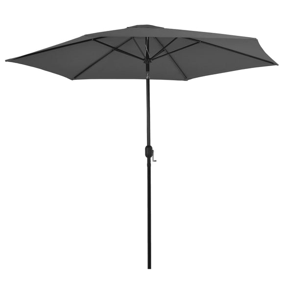 NNEVL Outdoor Parasol with Metal Pole 300 cm Anthracite