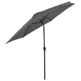 NNEVL Outdoor Parasol with Metal Pole 300 cm Anthracite