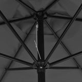 NNEVL Outdoor Parasol with Metal Pole 300 cm Anthracite
