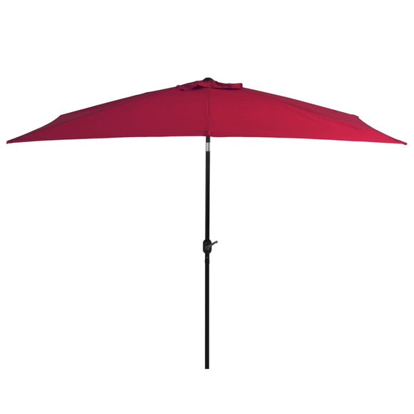 NNEVL Outdoor Parasol with Metal Pole 300x200 cm Bordeaux Red
