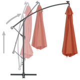 NNEVL Cantilever Umbrella with Aluminium Pole 350 cm Terracotta