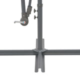 NNEVL Cantilever Umbrella with Aluminium Pole 300 cm Anthracite