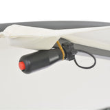 NNEVL Cantilever Umbrella with LED Lights and Metal Pole 350 cm Sand