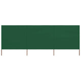 NNEVL 3-panel Wind Screen Fabric 400x120 cm Green