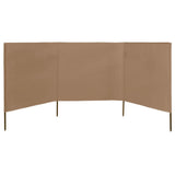 NNEVL 3-panel Wind Screen Fabric 400x120 cm Taupe