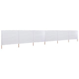 NNEVL 6-panel Wind Screen Fabric 800x80 cm White