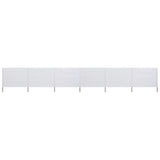 NNEVL 6-panel Wind Screen Fabric 800x80 cm White