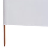 NNEVL 6-panel Wind Screen Fabric 800x80 cm White