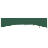 NNEVL 6-panel Wind Screen Fabric 800x80 cm Green