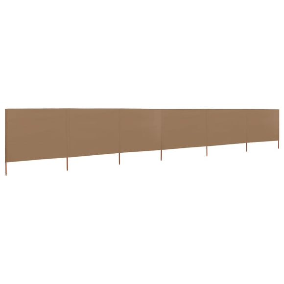 NNEVL 6-panel Wind Screen Fabric 800x80 cm Taupe