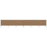 NNEVL 6-panel Wind Screen Fabric 800x80 cm Taupe