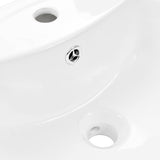 NNEVL Freestanding Basin with Pedestal Ceramic White 520x440x190 mm