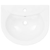 NNEVL Freestanding Basin with Pedestal Ceramic White 520x440x190 mm