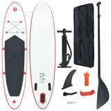 NNEVL Inflatable Stand Up Paddleboard Set Red and White