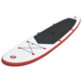 NNEVL Inflatable Stand Up Paddleboard Set Red and White