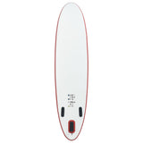 NNEVL Inflatable Stand Up Paddleboard Set Red and White