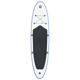 NNEVL Inflatable Stand Up Paddleboard Set Blue and White