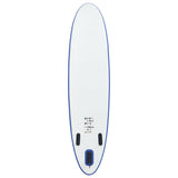NNEVL Inflatable Stand Up Paddleboard Set Blue and White