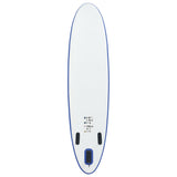 NNEVL Inflatable Stand Up Paddleboard Set Blue and White