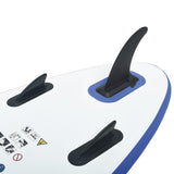 NNEVL Inflatable Stand Up Paddleboard Set Blue and White