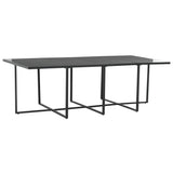 NNEVL 9 Piece Outdoor Dining Set with Cushions Poly Rattan Black