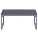 NNEVL 3 Piece Garden Lounge Set with Cushions Aluminium Black