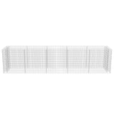 NNEVL Gabion Raised Bed Galvanised Steel 450x90x100 cm