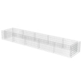 NNEVL Gabion Raised Bed Galvanised Steel 450x90x50 cm