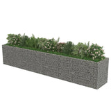 NNEVL Gabion Raised Bed Galvanised Steel 540x90x100 cm