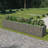 NNEVL Gabion Raised Bed Galvanised Steel 540x90x100 cm