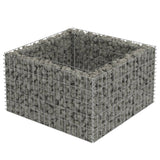 NNEVL Gabion Raised Bed Galvanised Steel 90x90x50 cm
