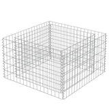 NNEVL Gabion Raised Bed Galvanised Steel 90x90x50 cm