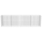 NNEVL Gabion Raised Bed Galvanised Steel 360x50x100 cm