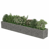 NNEVL Gabion Raised Bed Galvanised Steel 360x50x50 cm