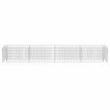NNEVL Gabion Raised Bed Galvanised Steel 360x50x50 cm