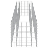 NNEVL Gabion Raised Bed Galvanised Steel 360x50x50 cm