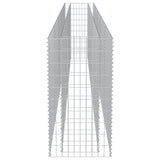 NNEVL Gabion Raised Bed Galvanised Steel 450x50x100 cm