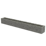 NNEVL Gabion Raised Bed Galvanised Steel 450x50x50 cm