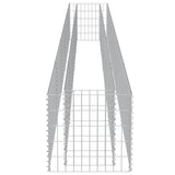 NNEVL Gabion Raised Bed Galvanised Steel 450x50x50 cm
