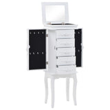 NNEVL Free Standing Jewelery Cabinet White