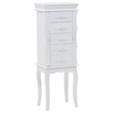 NNEVL Free Standing Jewelery Cabinet White