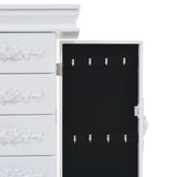 NNEVL Free Standing Jewelery Cabinet White