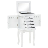 NNEVL Free Standing Jewelery Cabinet White