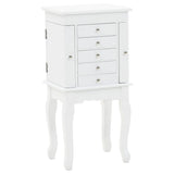 NNEVL Free Standing Jewelery Cabinet White