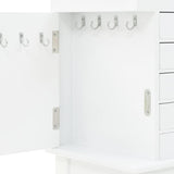 NNEVL Free Standing Jewelery Cabinet White