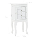 NNEVL Free Standing Jewelery Cabinet White