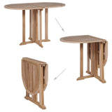 NNEVL Folding Butterfly Garden Table 120x70x75 cm Solid Teak Wood