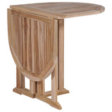 NNEVL Folding Butterfly Garden Table 120x70x75 cm Solid Teak Wood