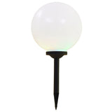 NNEVL Outdoor Solar Lamps 2 pcs LED Spherical 30 cm RGB