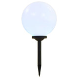 NNEVL Outdoor Solar Lamps 2 pcs LED Spherical 30 cm RGB